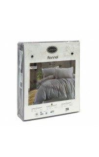 Постельное белье Карвен фланель евро N244 SOPRANO Grey