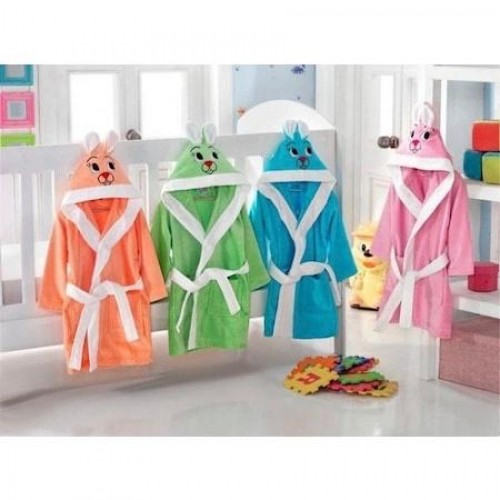 Детский халат "KARVEN" махра D 029 фиолетовый