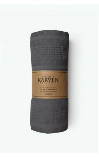 Плед вафельный Karven PURE SIMPLE пике евро 210*235 РL989 Antrasit