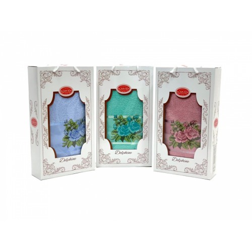 Полотенце в коробке Карвен " Пано" махра 70*140 HS 1518