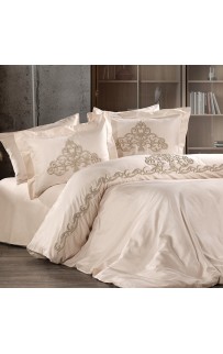 Постельное белье Zebra casa сатин с вышивкой евро N169 MARASH capp