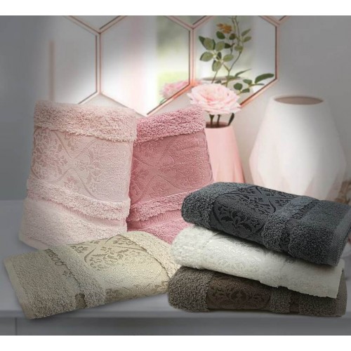 Полотенце Карвен "ZENA" 70*140 1шт. бамбук Н 4052