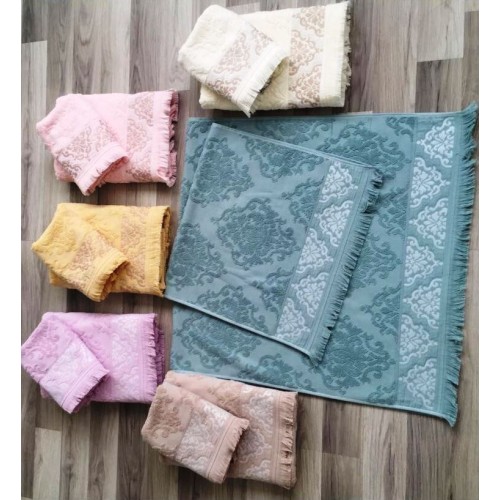 Полотенце Карвен "SACAKLI NAZLI" 70*140 1 шт.махра Н 1683 (Акция)