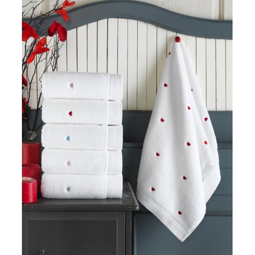 Полотенце Карвен "KALPLI NAKISLI" 70*140 1шт. микрокоттон НS 6016 gri/серый