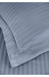 Постельное белье "Карвен" Stripe Satin семейное N 164-SS 014 indigo/индиго