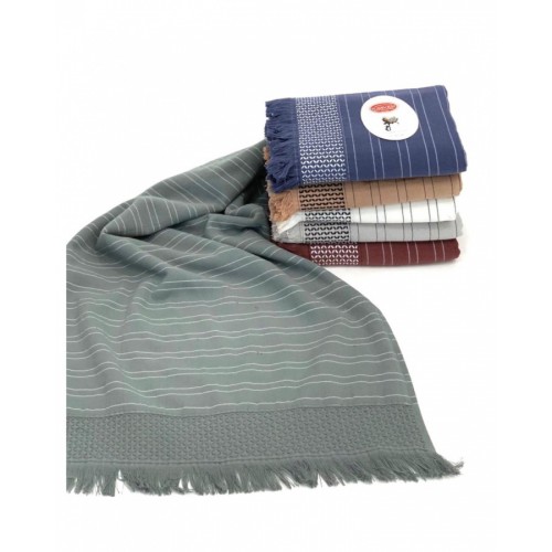 Полотенце Карвен "ORENDA" 100*150 1 шт. махра Н 5144 v1 кремовый