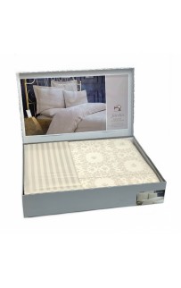 Постельное белье Карвен бамбук евро N065 Jardin бежевый (Акция)