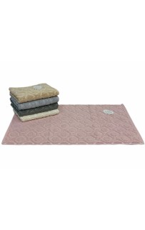 Коврик для ног Карвен "TILE" 50*80 махра KV 434 pembe
