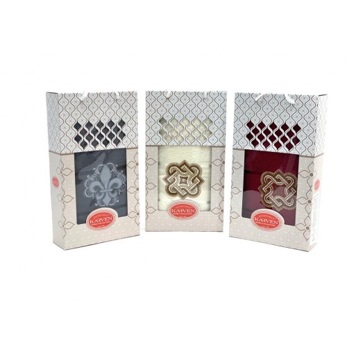 Полотенце в коробке Карвен " Seritli" махра 70*140 HS 1567