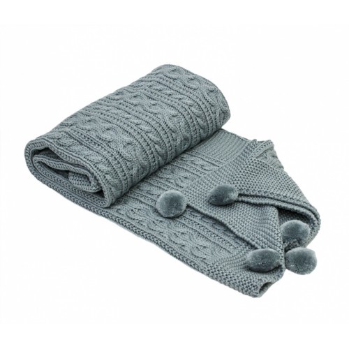 Плед детский Карвен 90*115 акрил D035 V3/серо-зел.