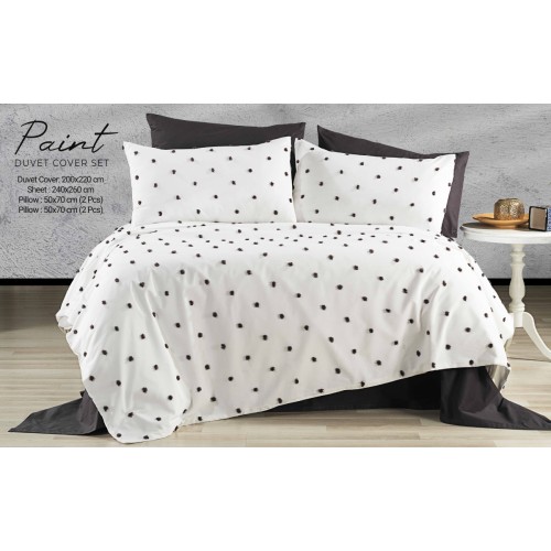 Постельное белье EVLEN акфил евро PAINT antrasit (Акция)