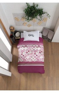 Постельное белье "Карвен" YOUNG STYLE ранфорс 1,5 спальн.Little Queen Pink v-1