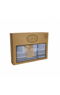 Набор полотенец Карвен " LIDYA" махра 50*90/70*140 HS 1722 gri/серый