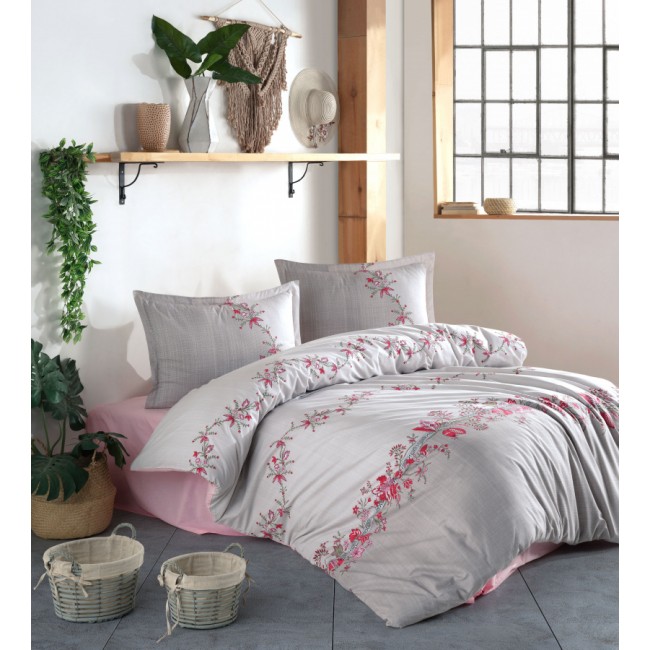 Постельное белье "Карвен" ранфорс евро Lorinda Pink v-1 N023 Lorinda Pink v-1