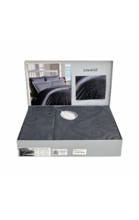 Постельное белье Karven жаккард семейный Damask Antrasit