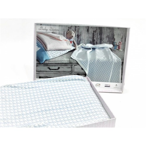 Плед детский Карвен "Экокоттон" 80*90 в кор. D 017