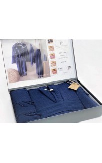 Халат Карвен "Bothore set" c полотенцами 50*90/90*170 хлопок В 1055