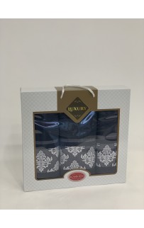 Набор полотенец Карвен "Y DAMASK" махра 50*90(2)/70*140 HS 1702 v6 антрацит