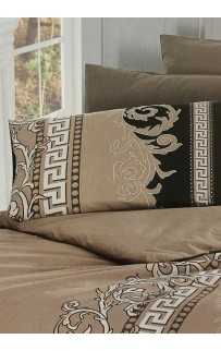 Постельное белье "Карвен" ранфорс евро (Wals Brown)