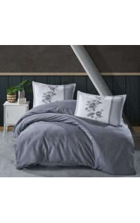 Постельное белье "Карвен" DELUXE ранфорс евро Suave Blue v-1 (Акция)