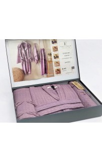 Халат Карвен "Bothore set" c полотенцами 50*90/90*170 хлопок В 1055