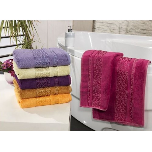 Полотенце Карвен "PREMIUM" 70*140 1шт.бамбук Н 4016 (Акция)