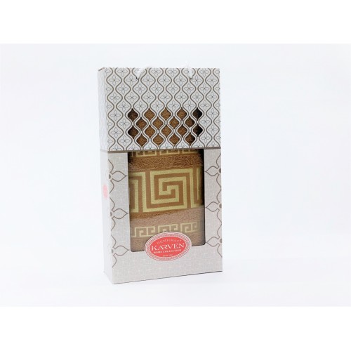 Полотенце в коробке Карвен " Grek" махра 70*140 HS 1508