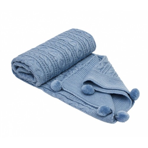 Плед детский Карвен 90*115 акрил D035 индиго