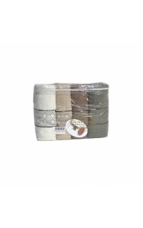 Набор полотенец Карвен "SIDE" Cotton (penye) 50*90 4шт. махра HS 1004