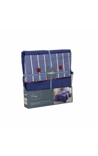 Постельное белье "Sarev"fancy poplin 1.5 сп. N193 SANDOR v2/Mavi