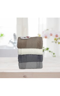 Набор полотенец Карвен "SARDES" Cotton (penye) 70*140 4шт. махра HS 1005