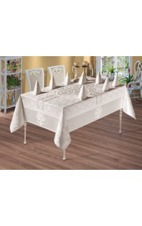 Набор Monalife скатерть и салфетки 160*350 13 шт. М 727/KREM