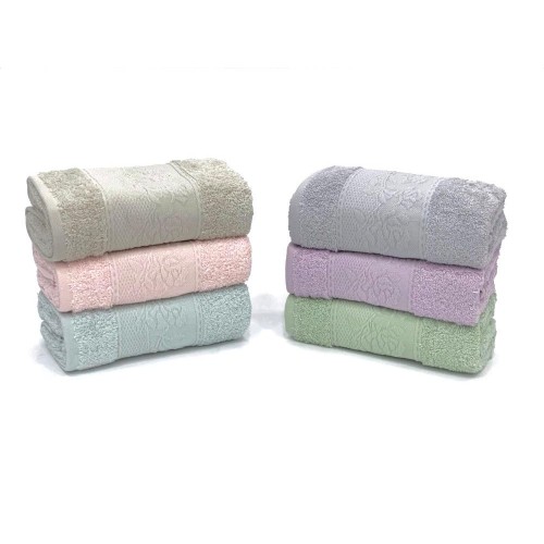 Полотенце Карвен Vip Cotton" Gul-2 " 70*140 1шт. махра Н 3188