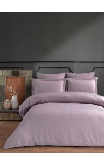 Постельное белье Karven жаккард евро Catena Natural Violet