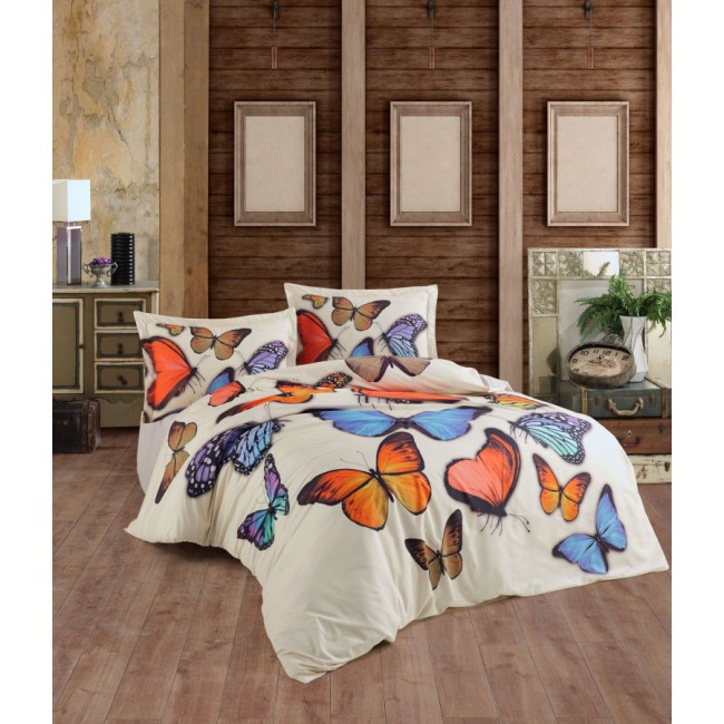 Постельное белье "Карвен" Digital print  ранфорс евро N122 R-008 (Акция)