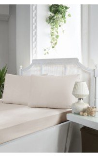 Простынь Карвен на резинке+наволочки 160*200+30см /50*70(2) ранфорс Р 903 v3 champagne/шампань (Акция)