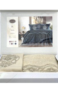 Комплект Карвен "TENDA"(покрывало+2 наволочки) евро 3 предмета Y855 capp/капучино (акция)