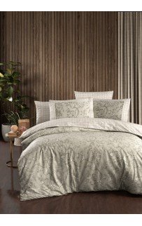 Постельное белье Karven (300 tc) премиум сатин евро N359 DEMA Beige