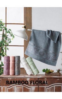 Полотенце Kарвен Bamboo "FLORAL" 70*140 6шт бамбук H 4108