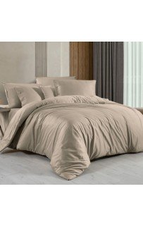 Постельное белье "Sarev" (300 tc) сатин евро N380 MONOCHROME v4/Natural Beige