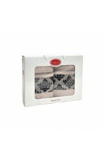 Набор полотенец Карвен "Y DAMASK" махра 50*90/70*140 HS 1701 v2 св.бежевый