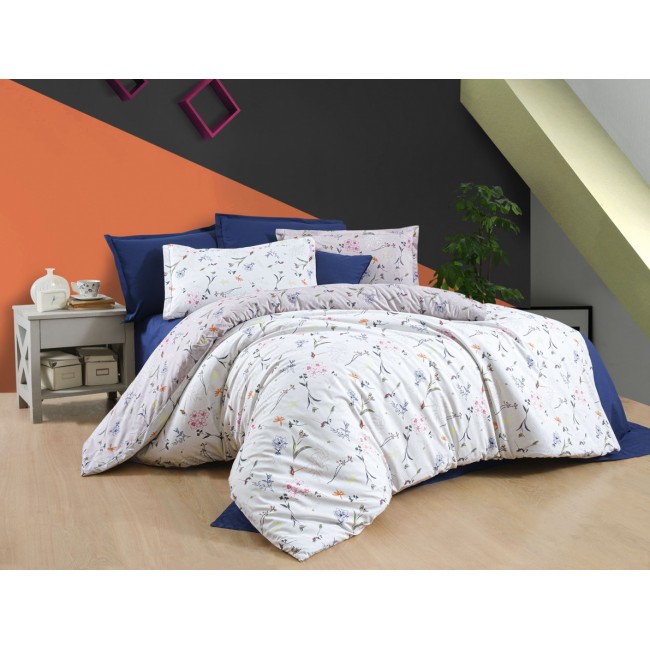 Постельное белье "Sarev Bazaar"ранфорс 1,5 спальн."GABRIEL" v1 Gri (Акция)