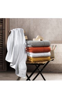 Полотенце Zebra casa "LUNA" 70*140 1шт. махра Н 1018 серый