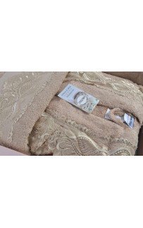 Халат Минтекс Карвен "СRM" c полотенцами 50*90/70*140 махра В 326 (АКЦИЯ)