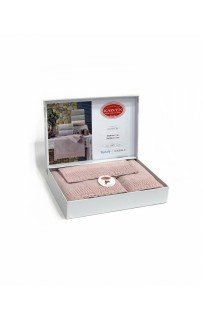 Набор полотенец Карвен " QUEEN" махра 50*90/70*140/30*50 HS 1673v1 pudra/ пудра(акция)