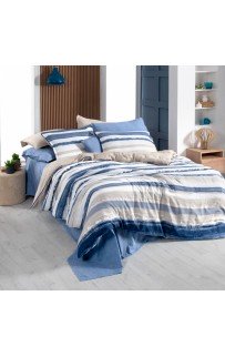 Постельное белье Sarev Mood Comfort муслин евро N354 MUNDO v1/Mavi