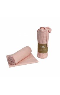 Простынь SAREV на резинке + наволочки Ранфорс 200*200+35см/50*70(2) P953 PEMBE/V70.