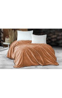 Плед EVLEN Super Soft "СЕРДЦЕ" 180*240 в коробке п/э Р 945 коричневый (Акция)