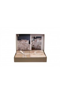 Постельное белье "Карвен" сатин семейный Sofira Beige