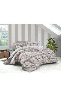 Постельное белье "Sarev Bazaar"ранфорс евро "SARAH" v1 Bej (Акция)